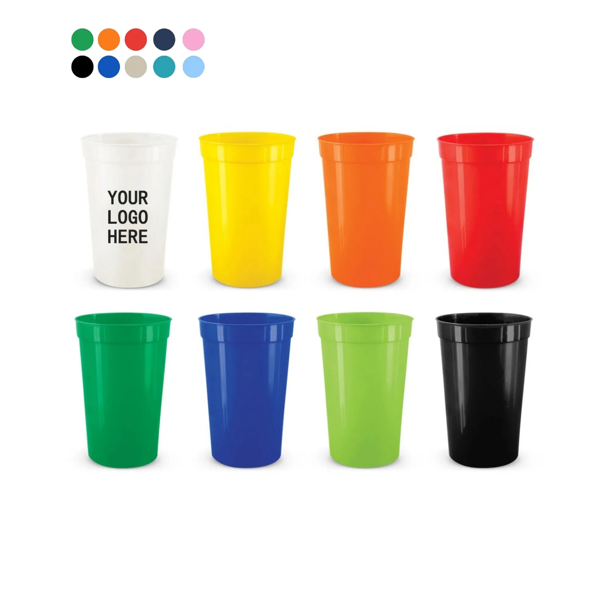 Custom Personal 16oz Stadium Reusable Plastic Party Cups 2