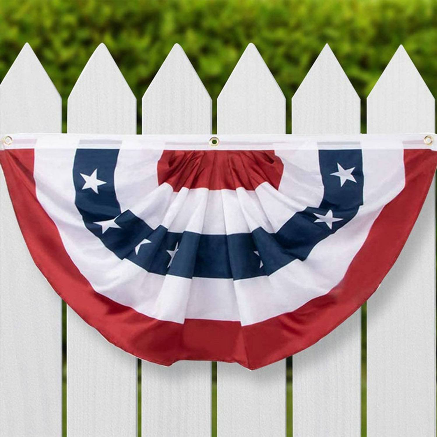 Pleated Fan Rainbow Bunting Support for The Community 5