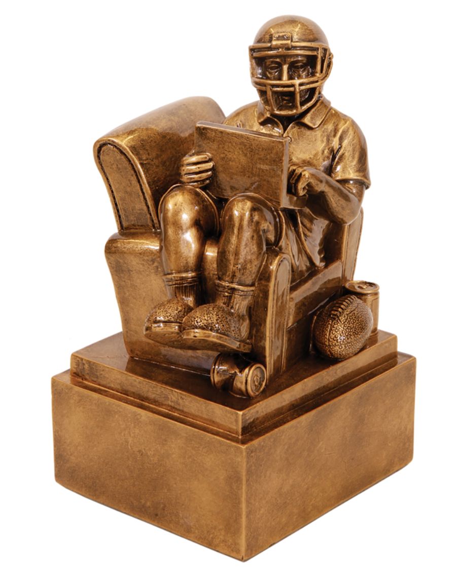 Fantasy Football Man in Chair Award Resin Award 1