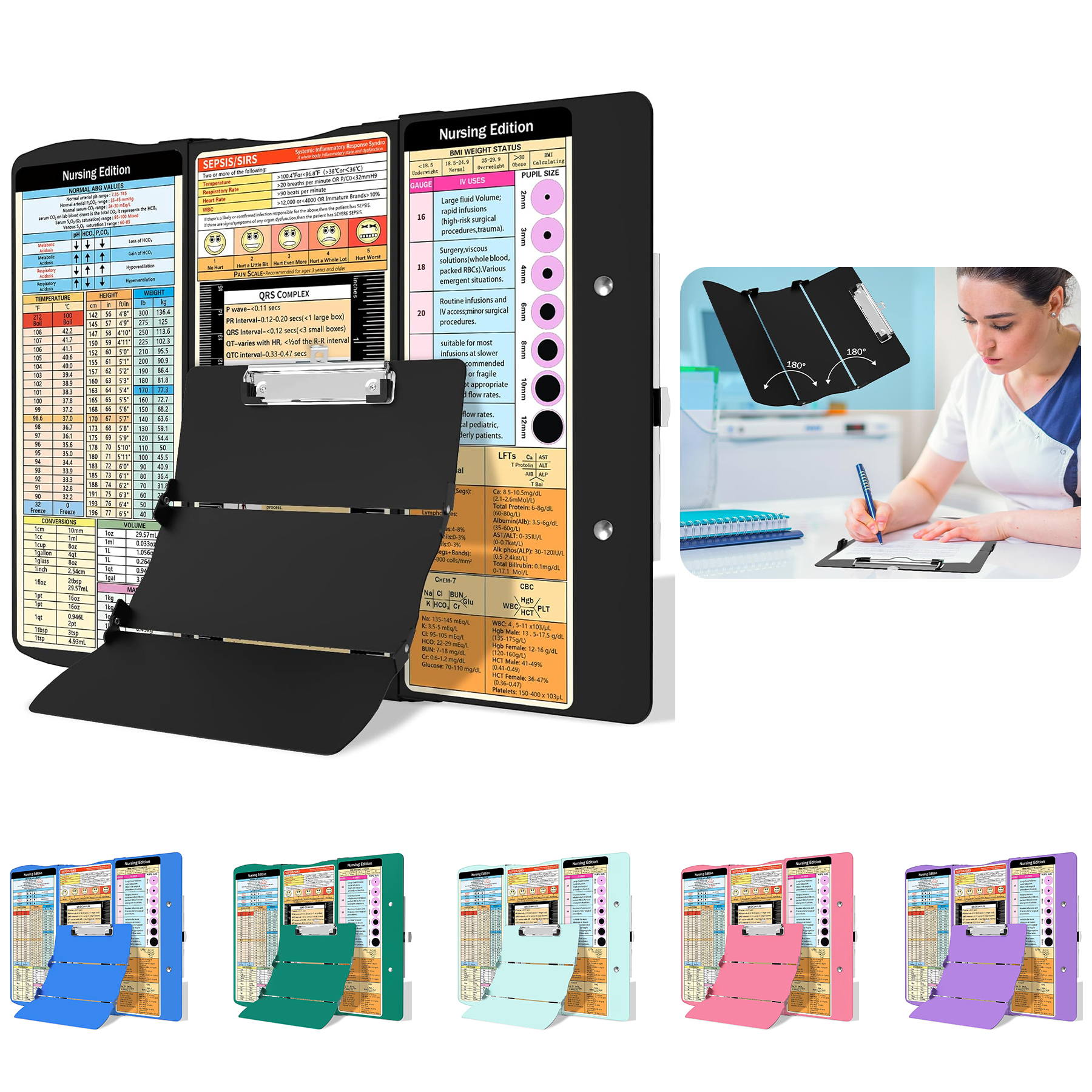 Aluminum 3 Layers Foldable Clipboard 5