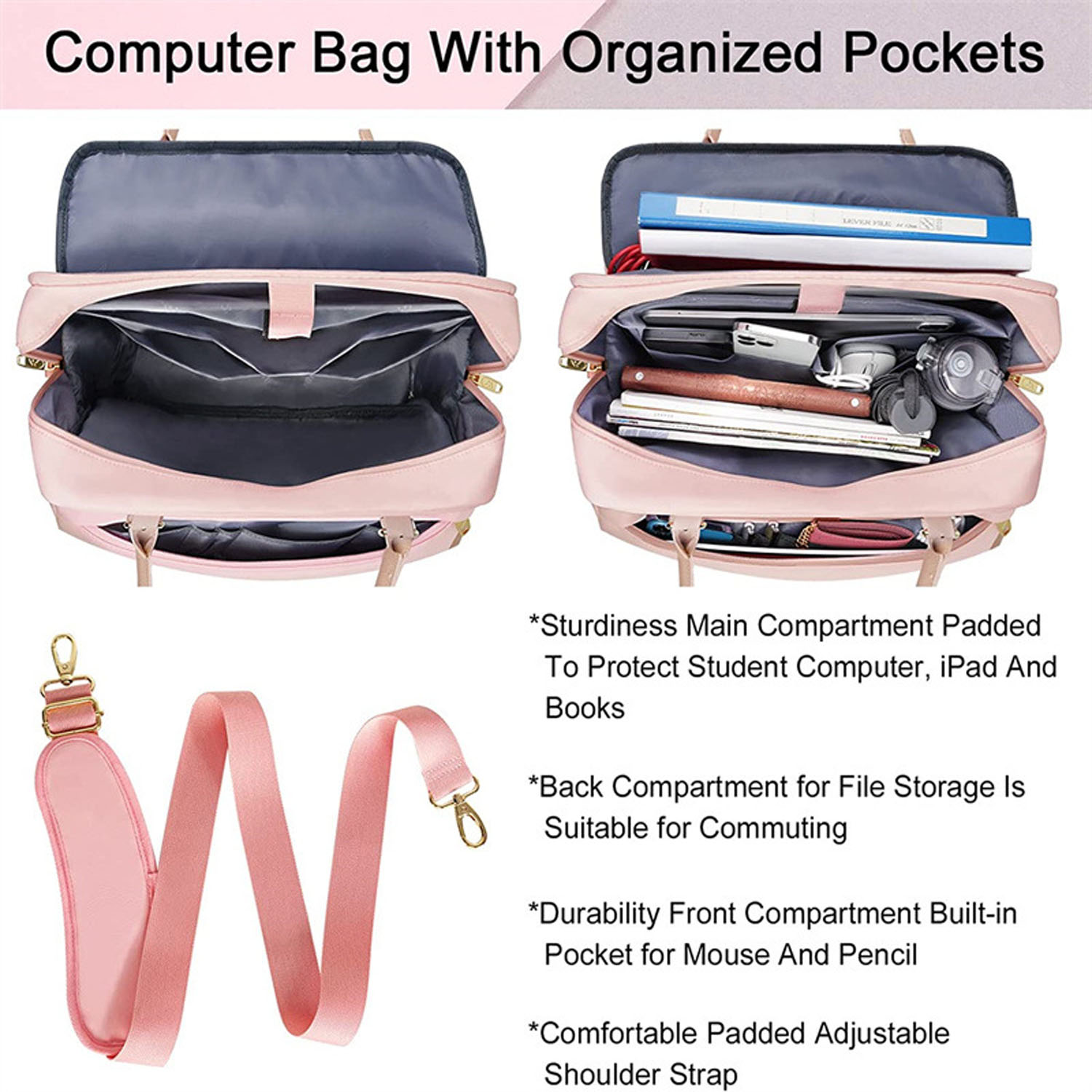 15.6 Inch Waterproof Polyester Laptop Bag 7