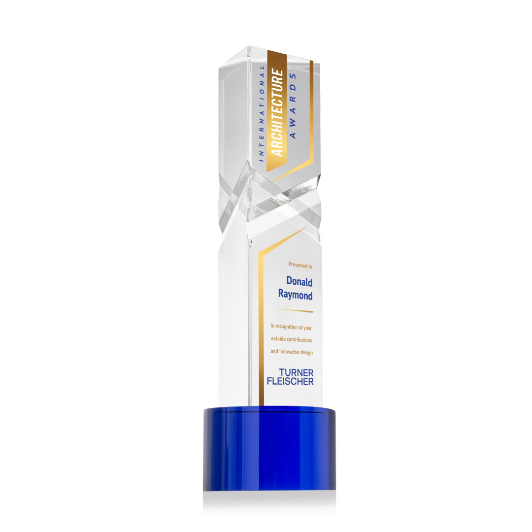 Oakham VividPrint™ Award on Marvel Base - Blue 12