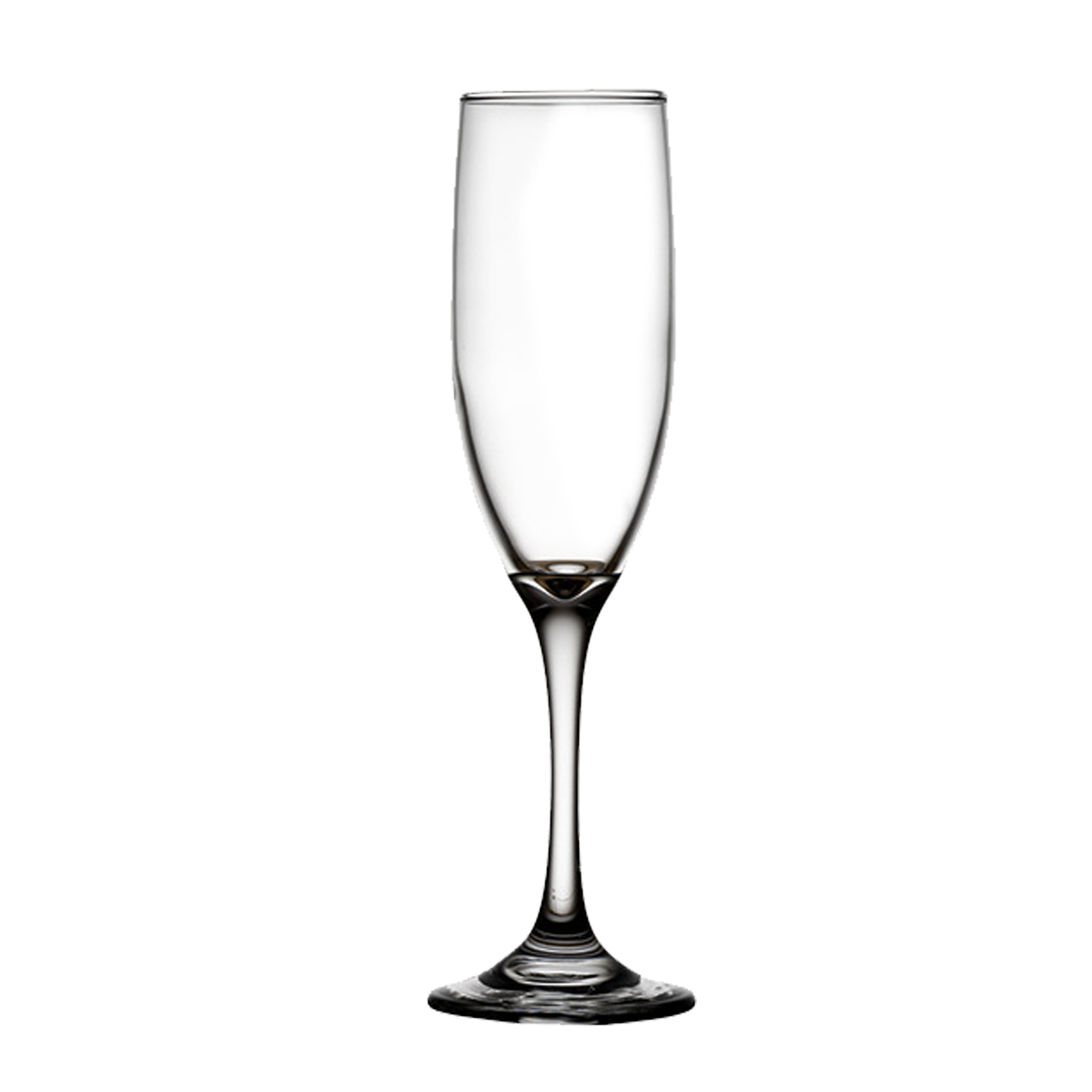 6 Oz Clear Glass Champagne Flutes 3