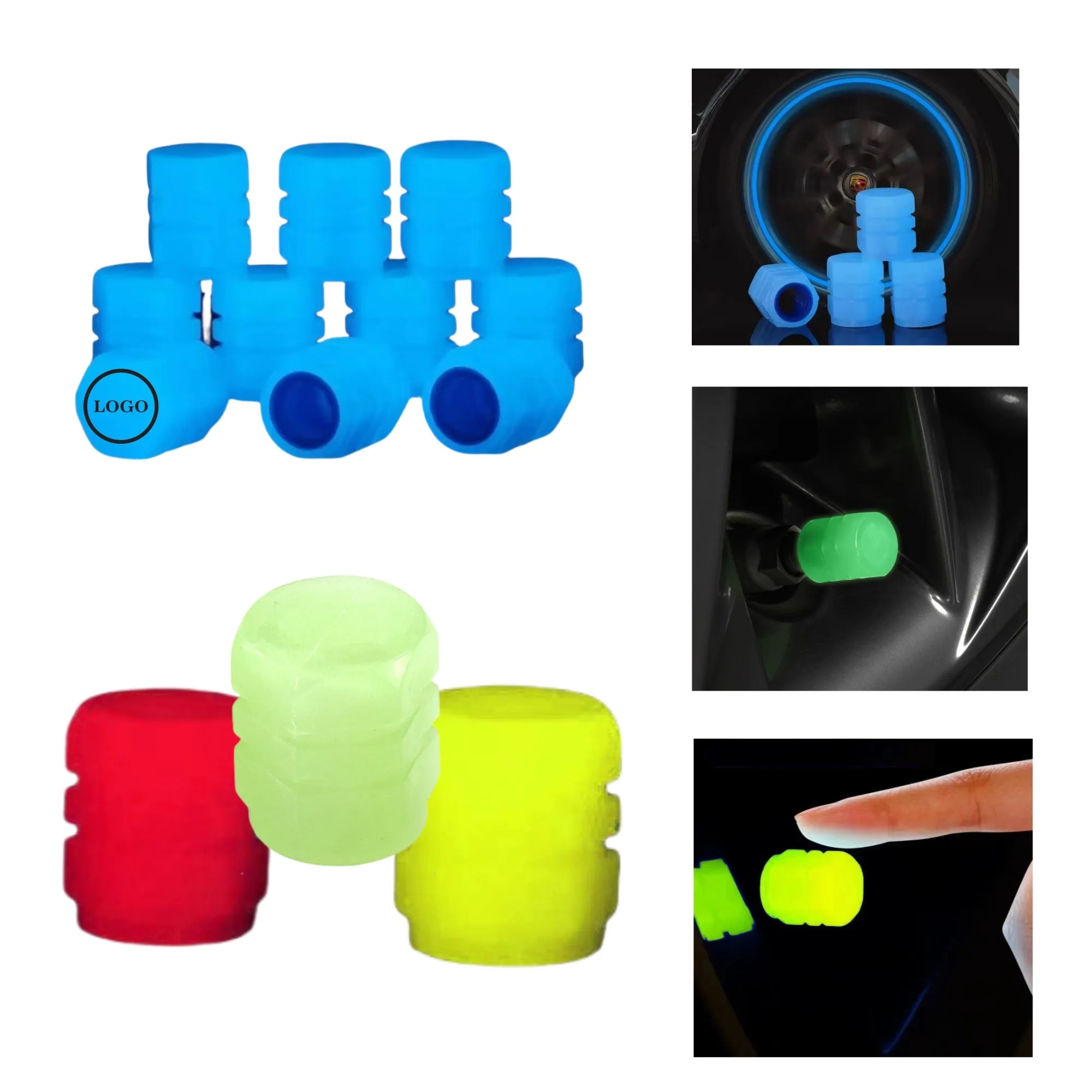 Fluorescent Car Tire Valve Cap 2