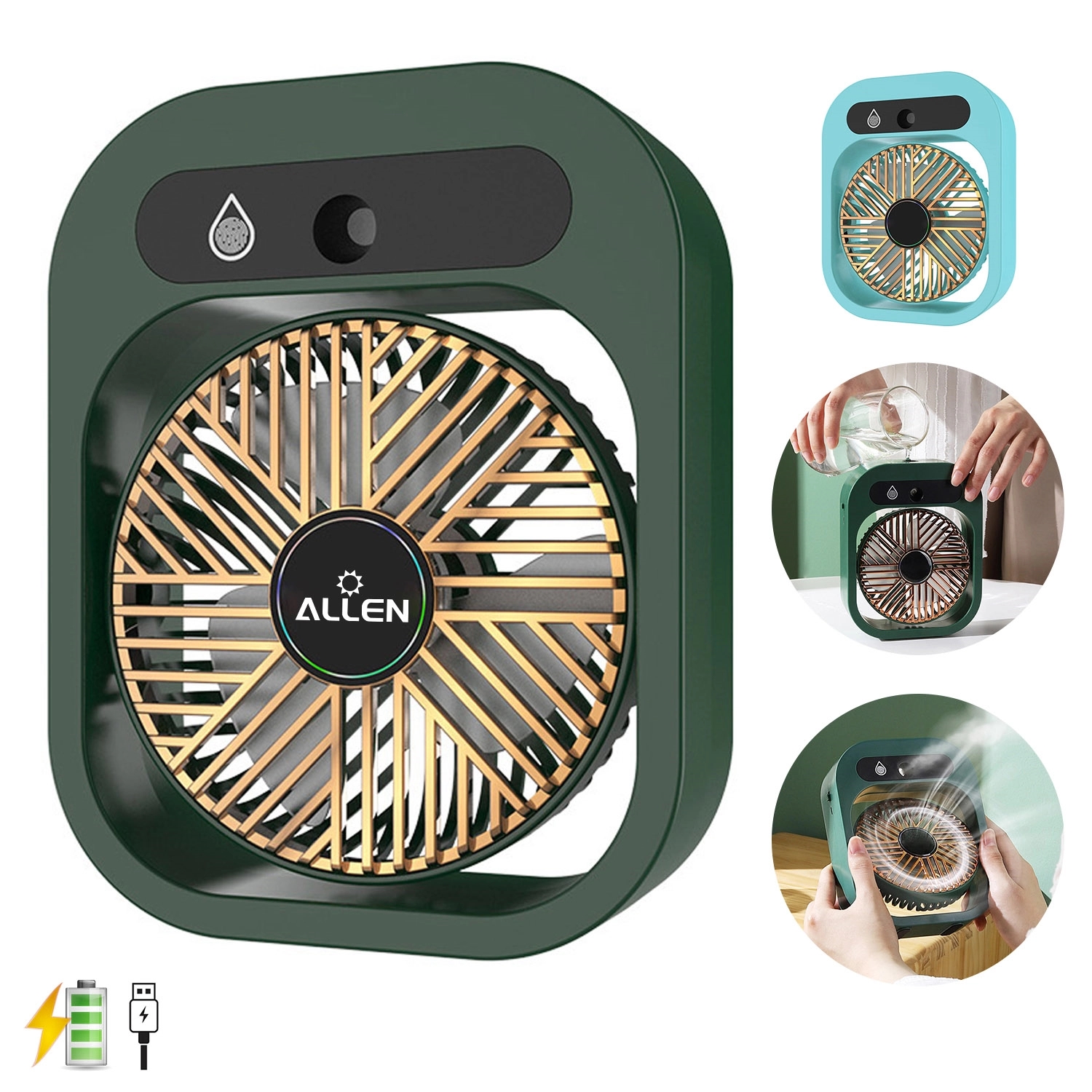 Mini Desktop Cooling Usb Fan With Humidifier 2