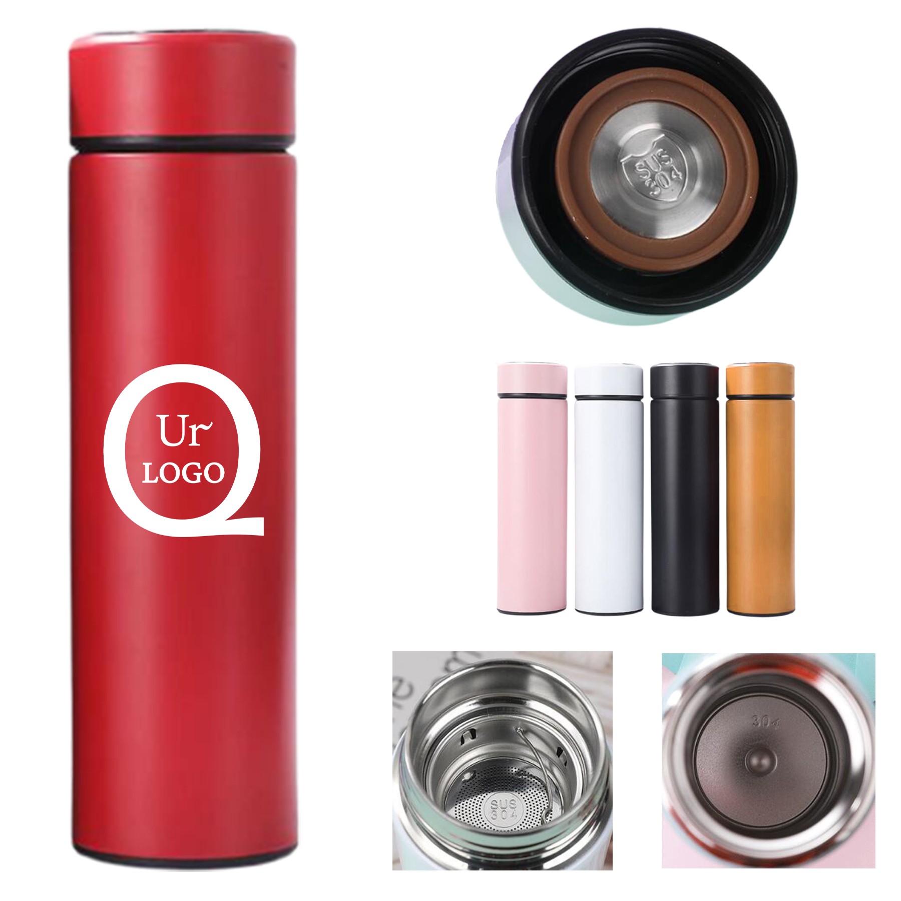 16.9 Oz. Led Temperature Display Water Cup