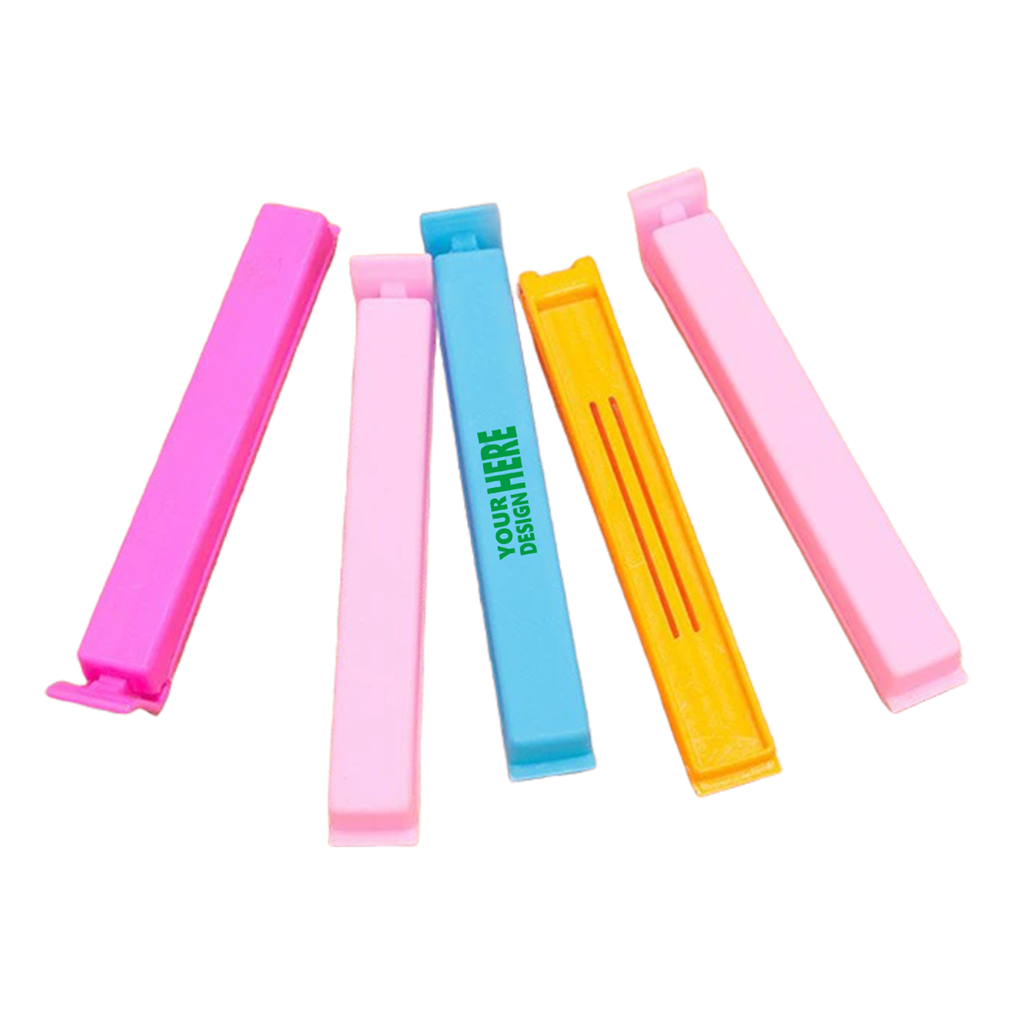 MOQ 50 Custom Logo Plastic Seal Clips for Kitchen Food Storage 2