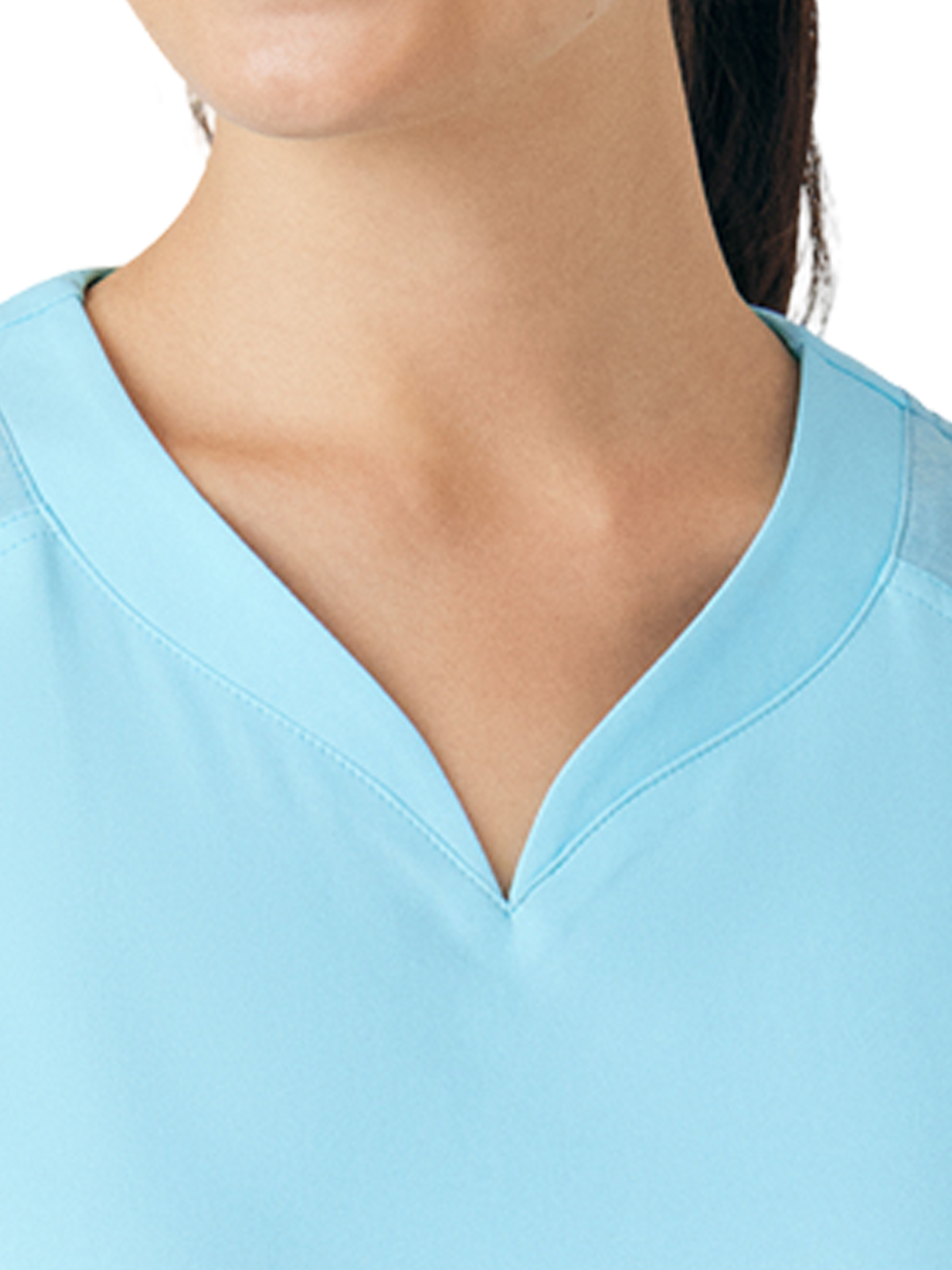 White Cross - VIBE - Women's Three-Pocket Curved V-Neckline Top 16