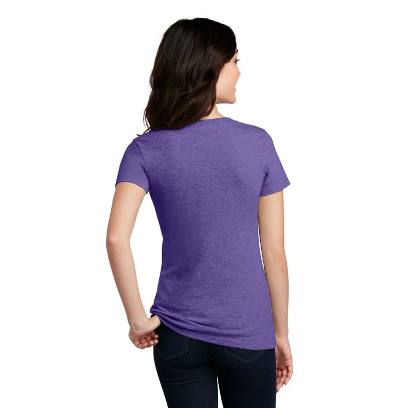 District Women's Perfect Blend CVC V-Neck Tee. 7