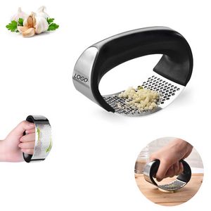 Ergonomic Rocking Stainless Steel Garlic Press 4