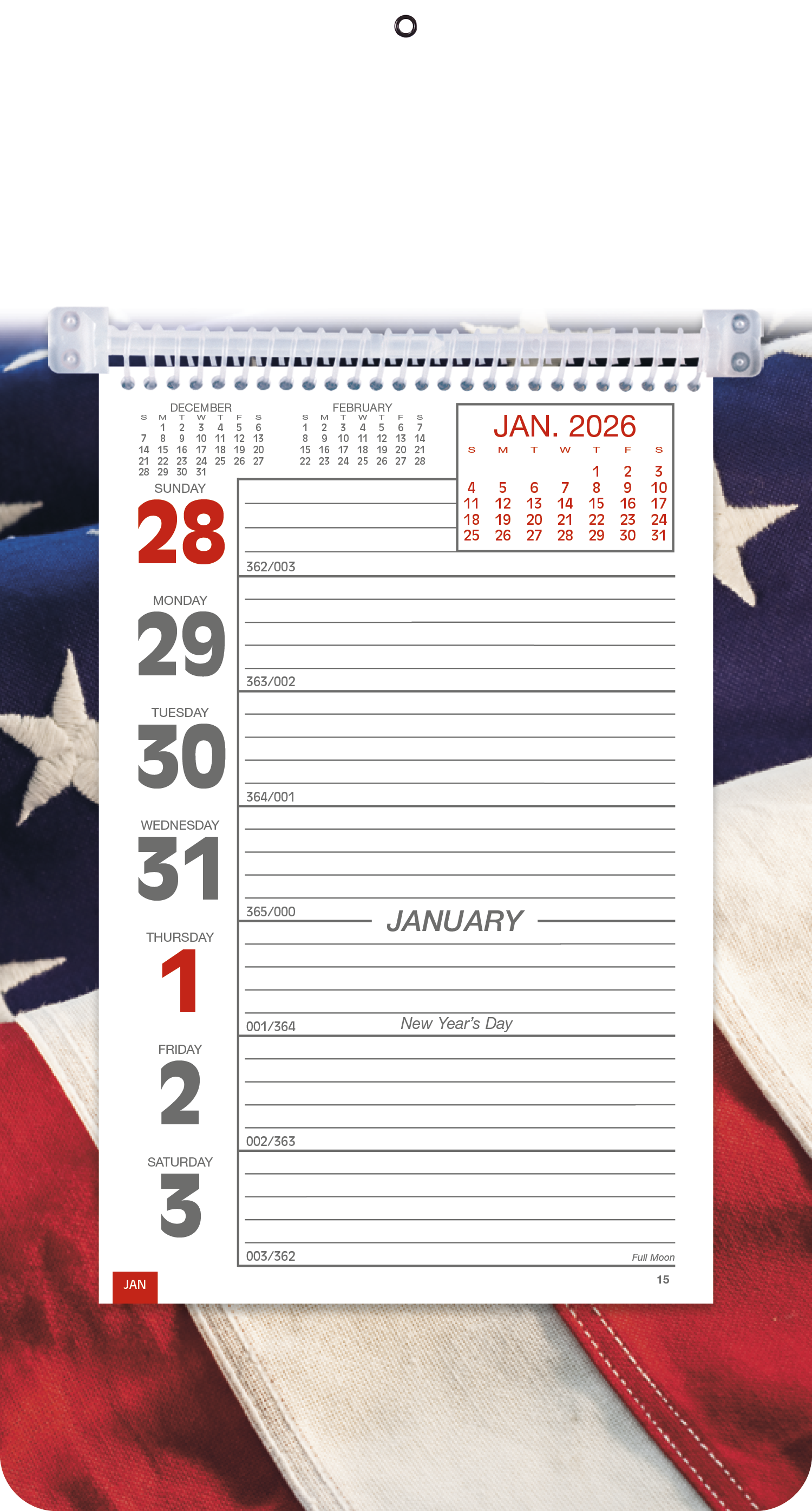 Triumph® Calendars Full-Color Weekly Memo Calendar 11