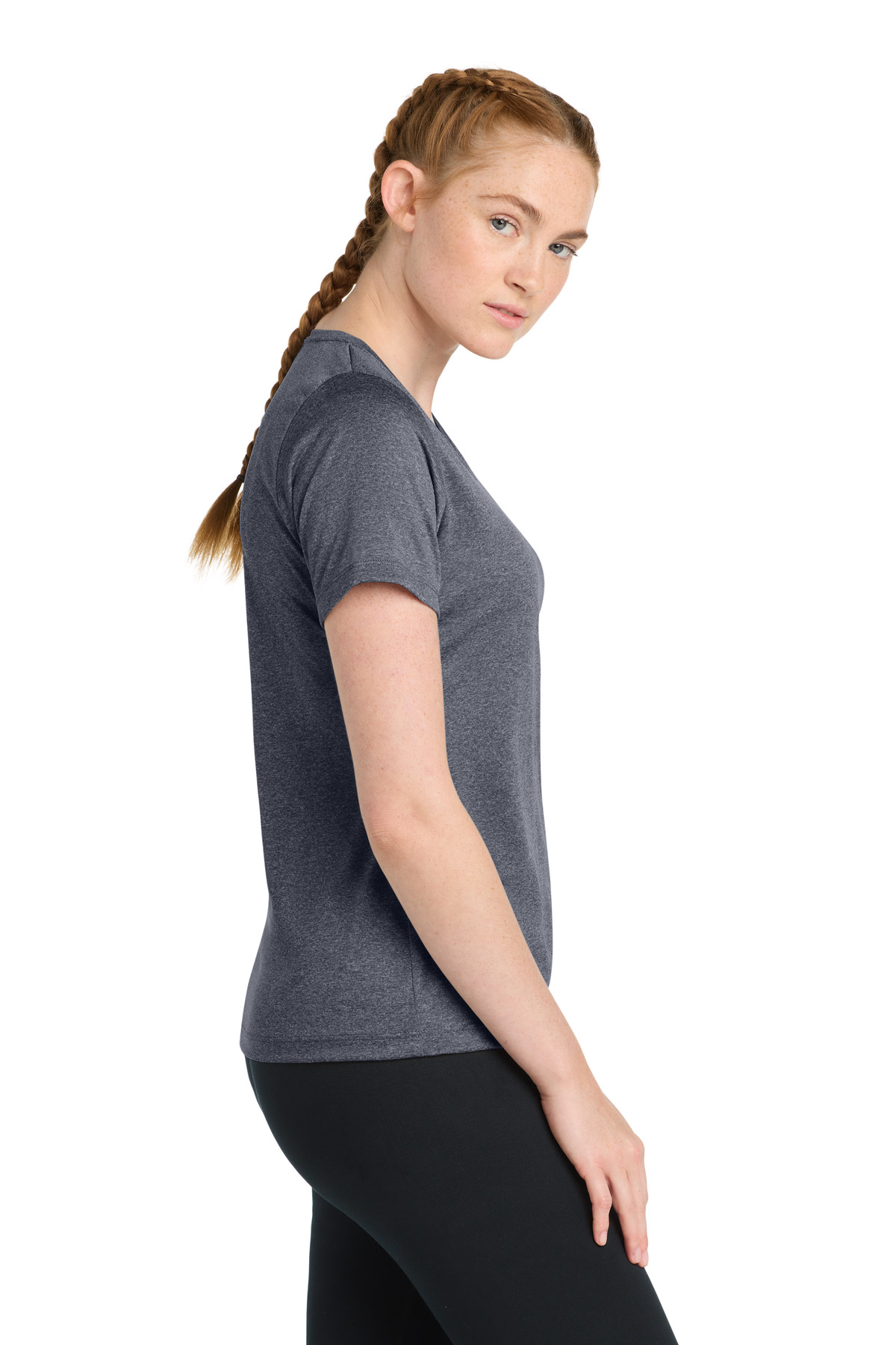 Sport-Tek Women's Heather Contender Scoop Neck Tee. LST360 70