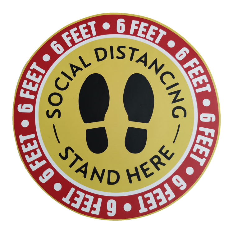 Social Distancing Floor Decal 7