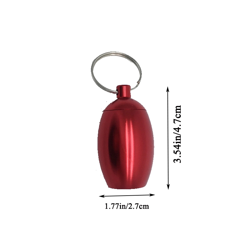 Waterproof Aluminum Container With Keychain 2