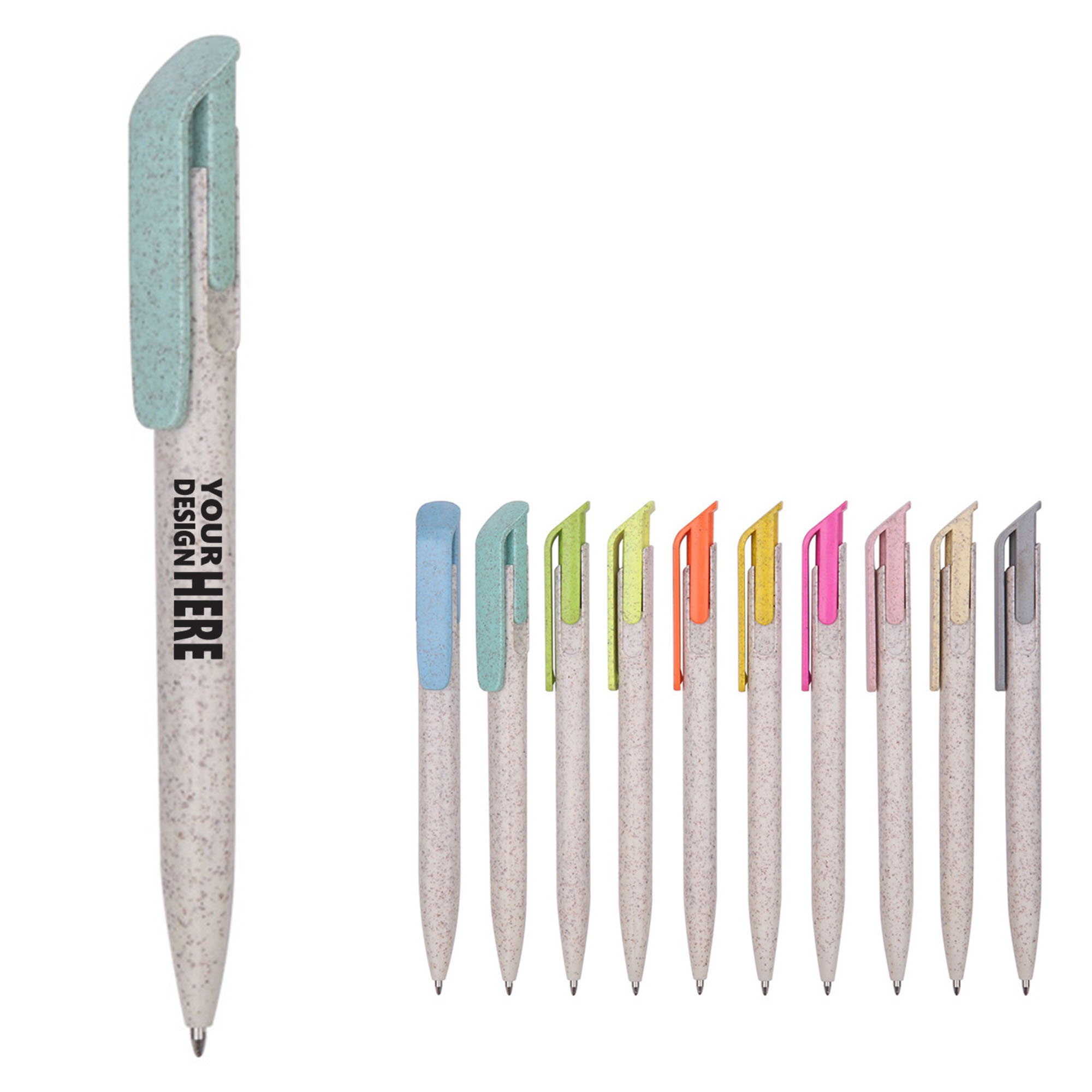 Color Split Wheat Straw Pen 2