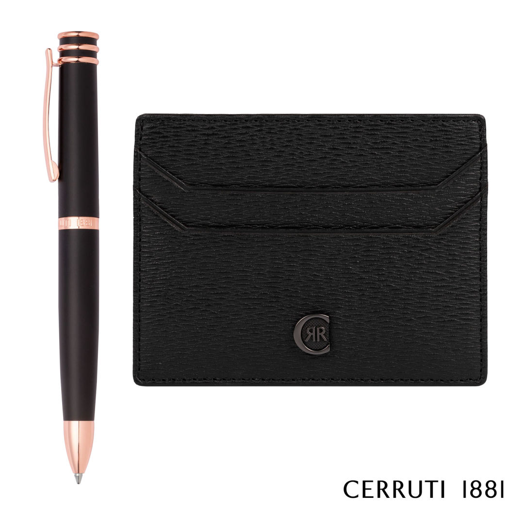 Cerruti 1881® Bond Card Holder & Austin Ballpoint Pen Set 3