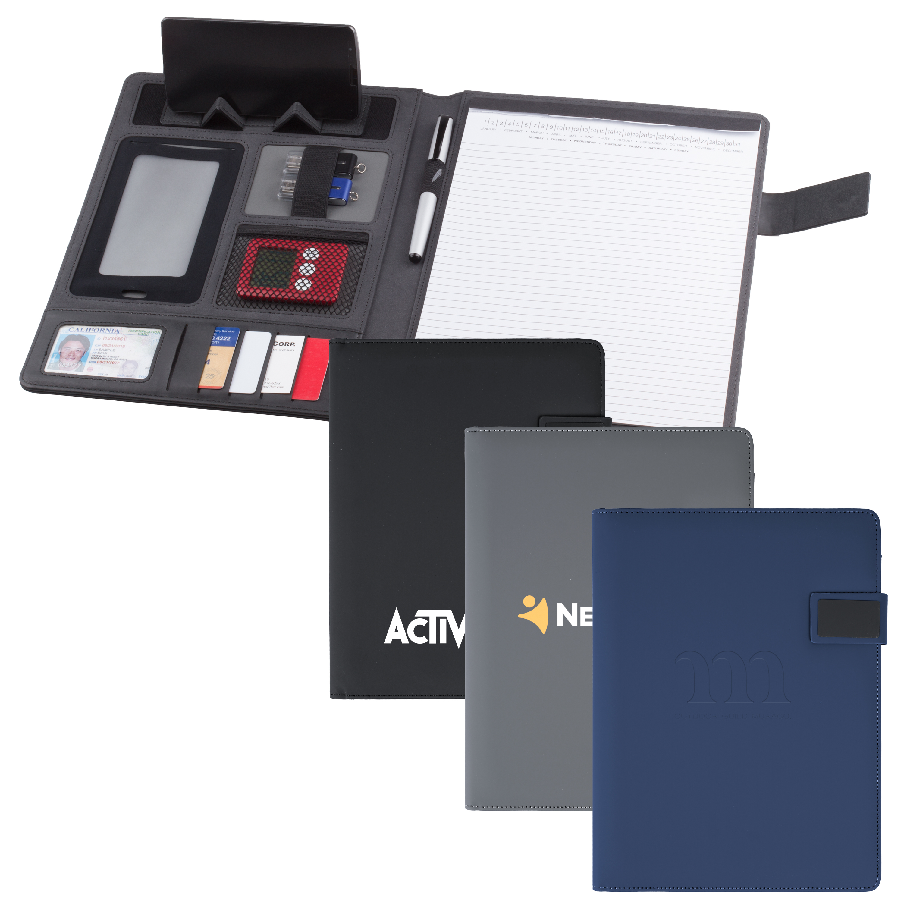 Correspondence Phablet Padfolio w/Magnetic Closure