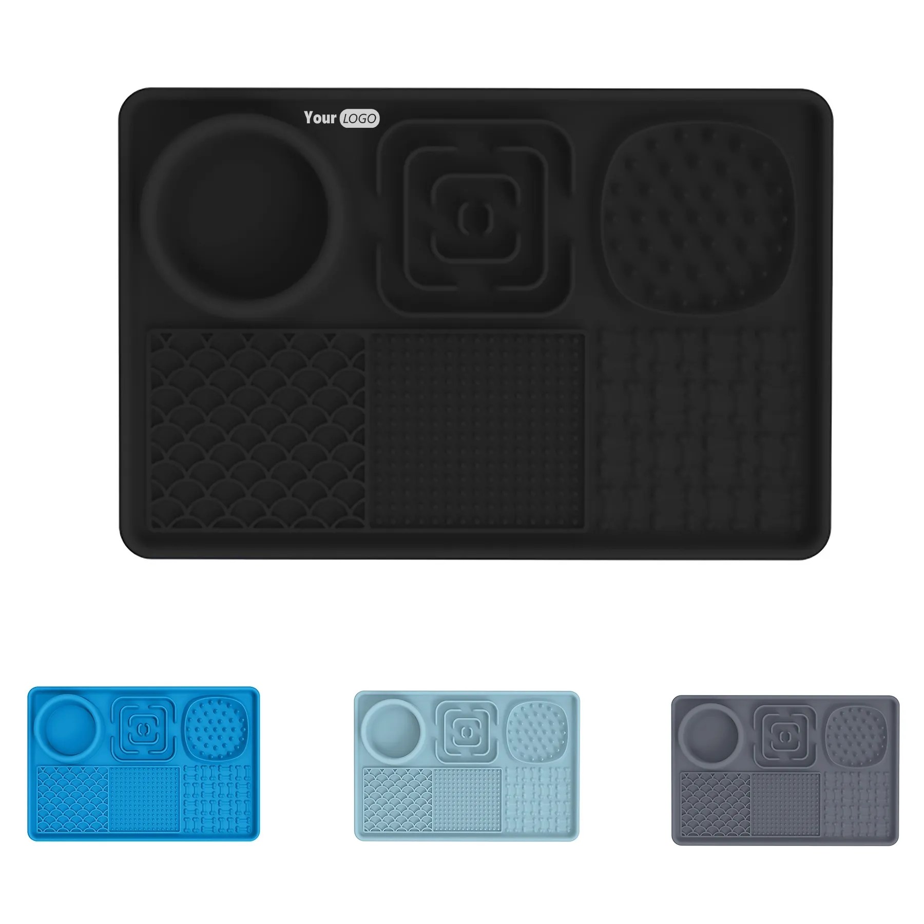 Silicone Rectangular Pet Licking Pad 2