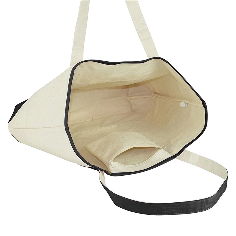 Large Heavy Cotton Canvas Boat Tote Bags, custom tote bag with logo imprint 7
