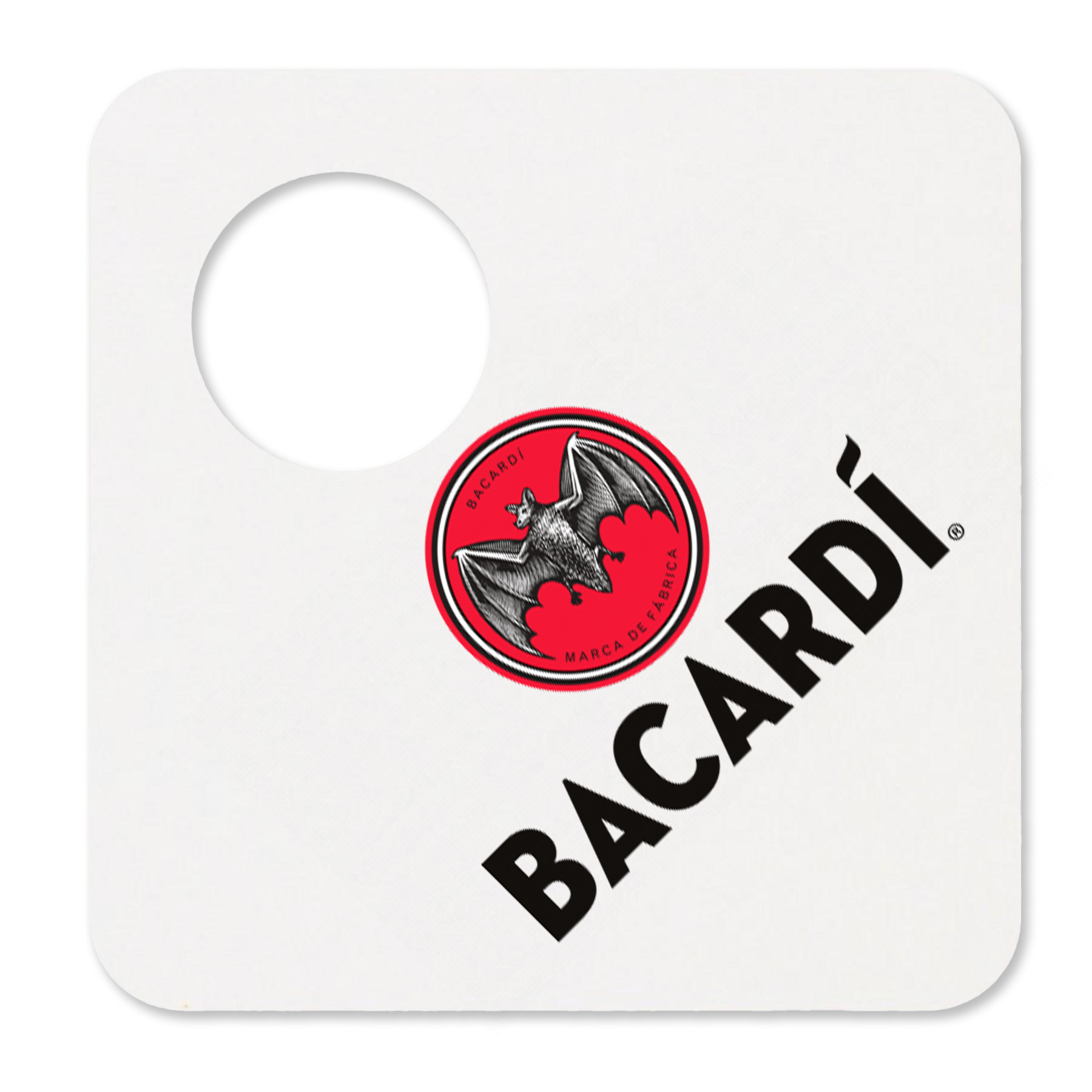 40 pt. Pulpboard Coaster, 4" Bottleneck, Digital 1