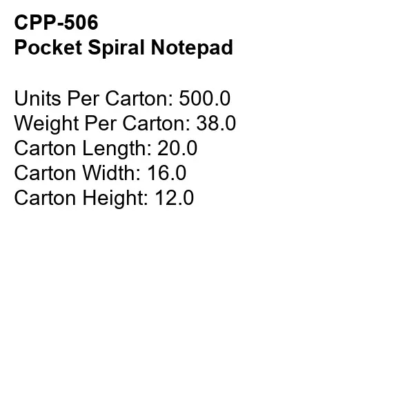 Pocket Spiral Notepad 10