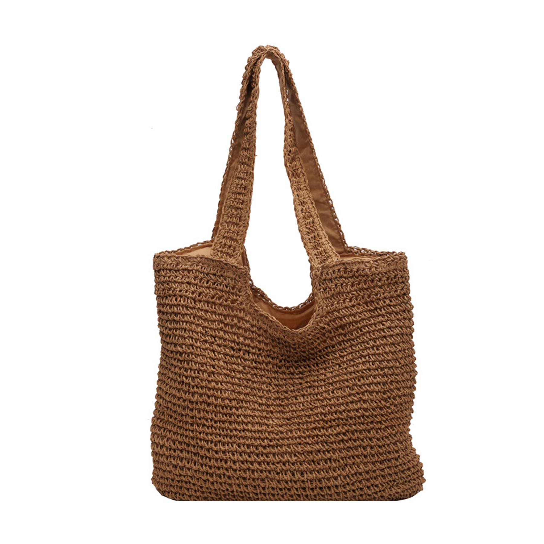 Women Large Straw Beach Bag 7