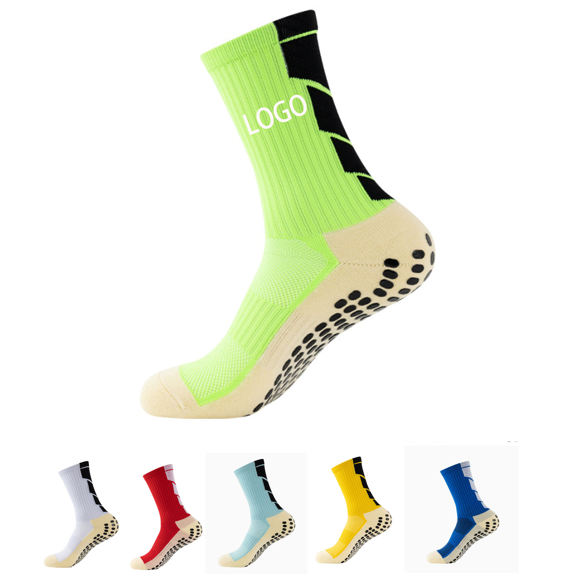 Grip Dot Anti-Slip High-Stretch Match Socks 3