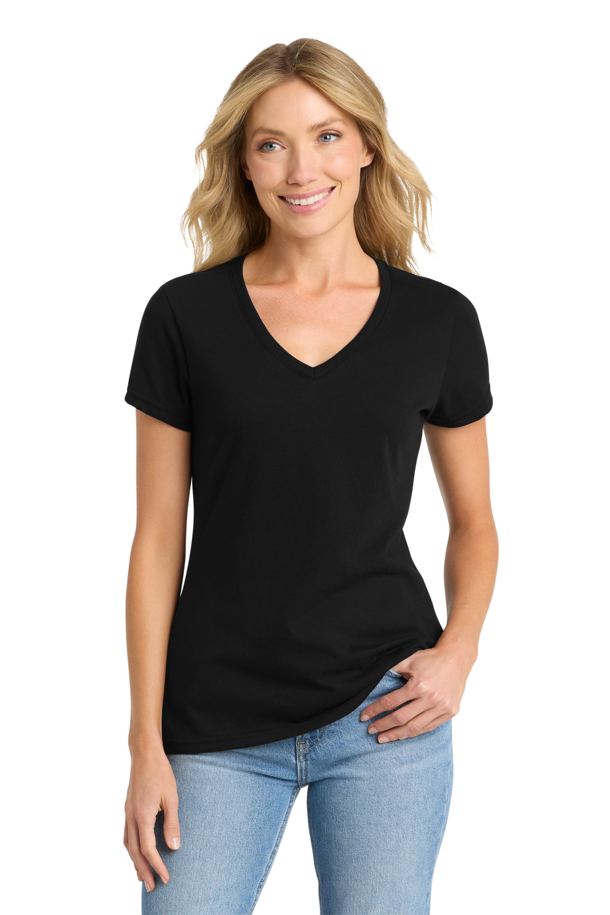 Port & Co Women's Fan Favorite Blend V-Neck Tee. LPC455V 19