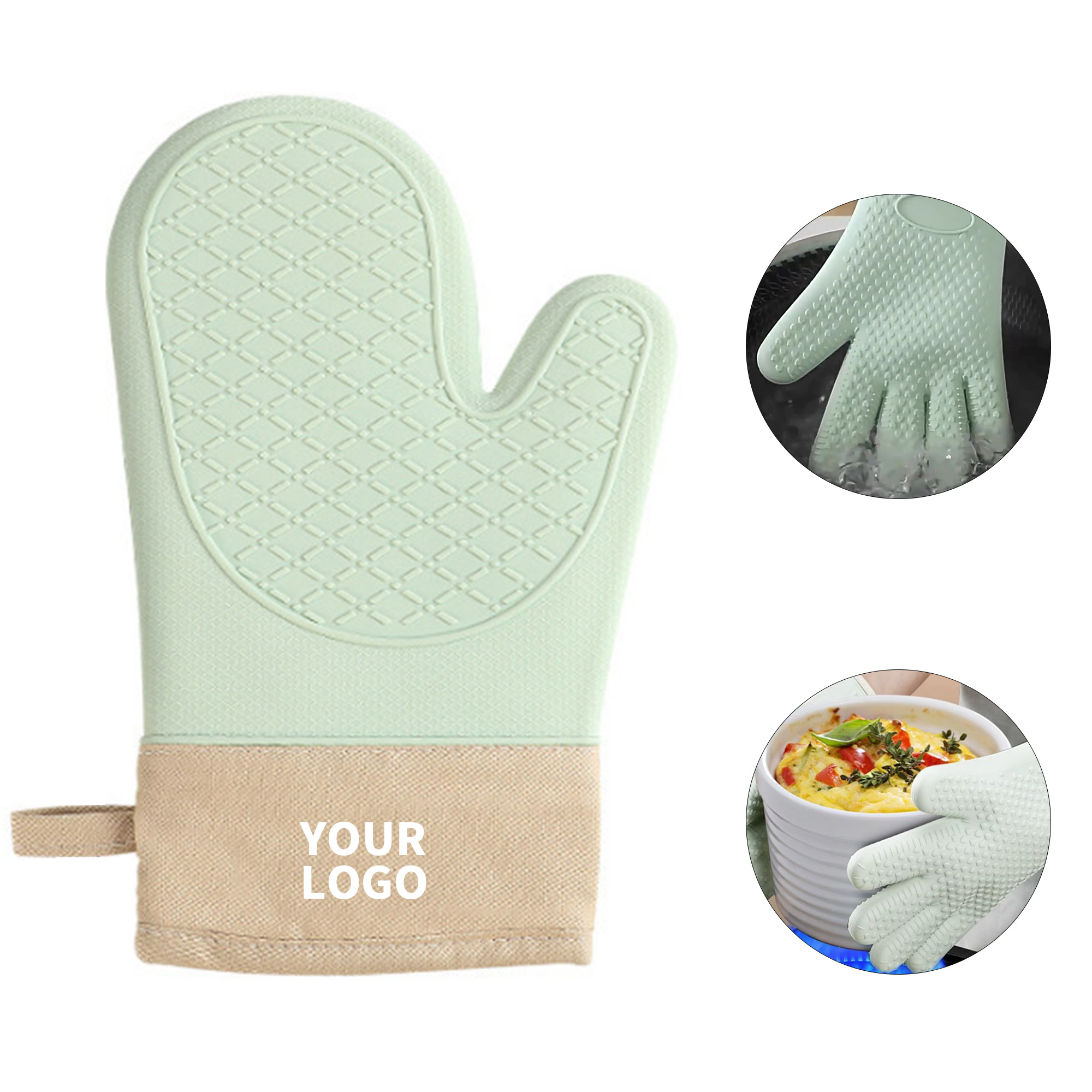 Silicone Cotton Heat Insulating Oven Glove 2