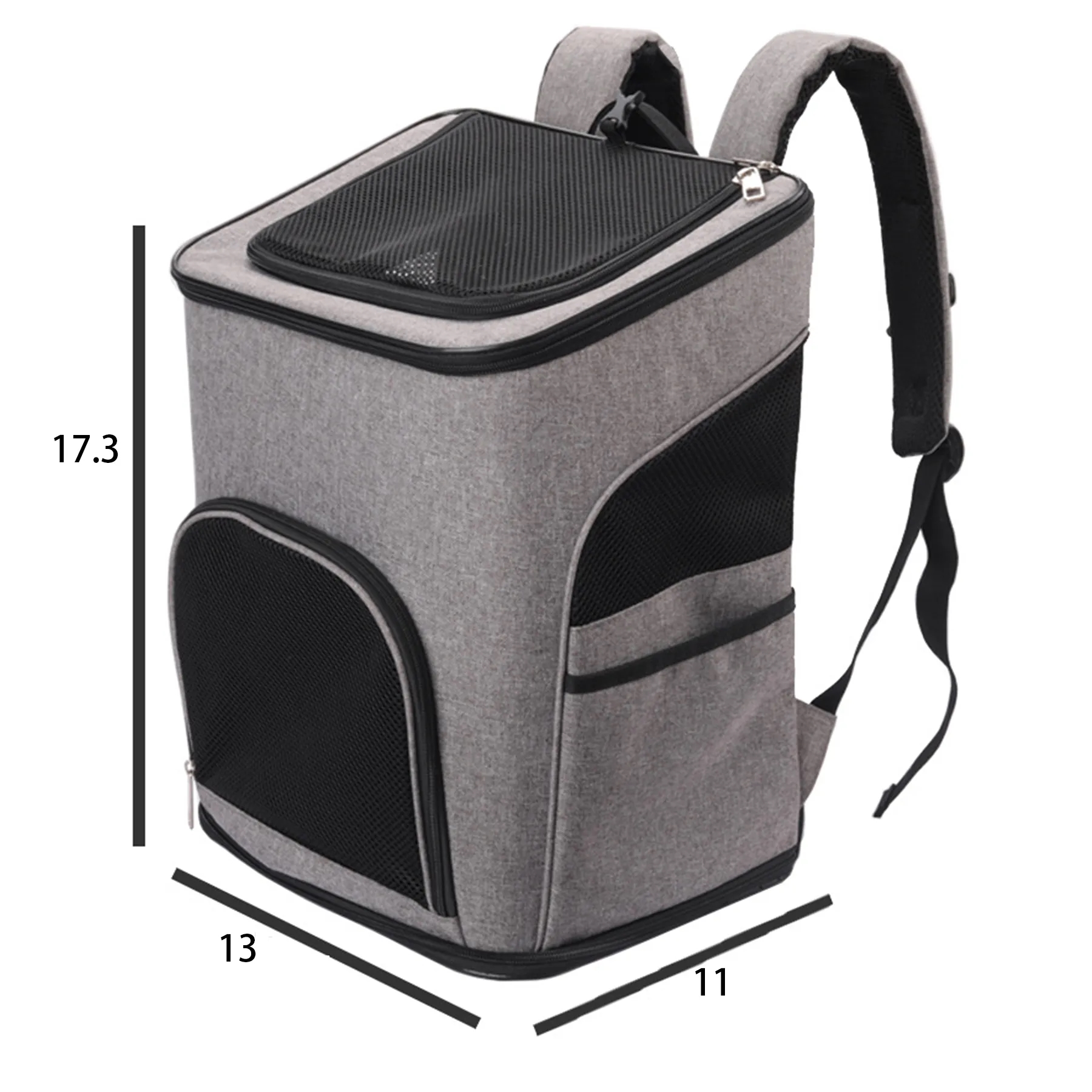 Oxford cloth large capacity shoulder breathable pet backpack 3