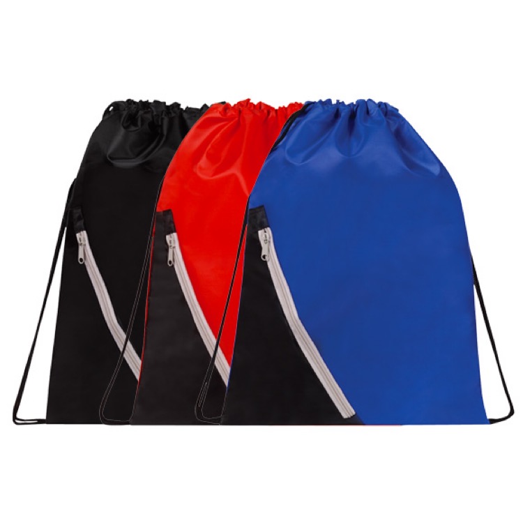 Zip Line Drawstring Backpack 6