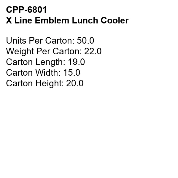 X LINE EMBLEM LUNCH COOLER 25