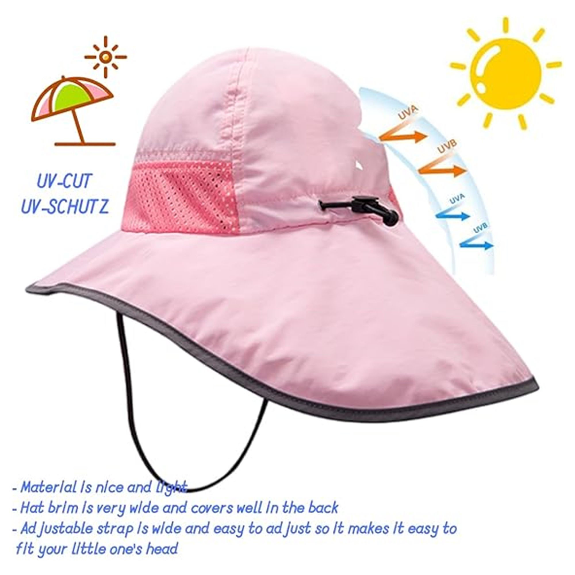 Toddler Sun Hats With Neck Flap 5
