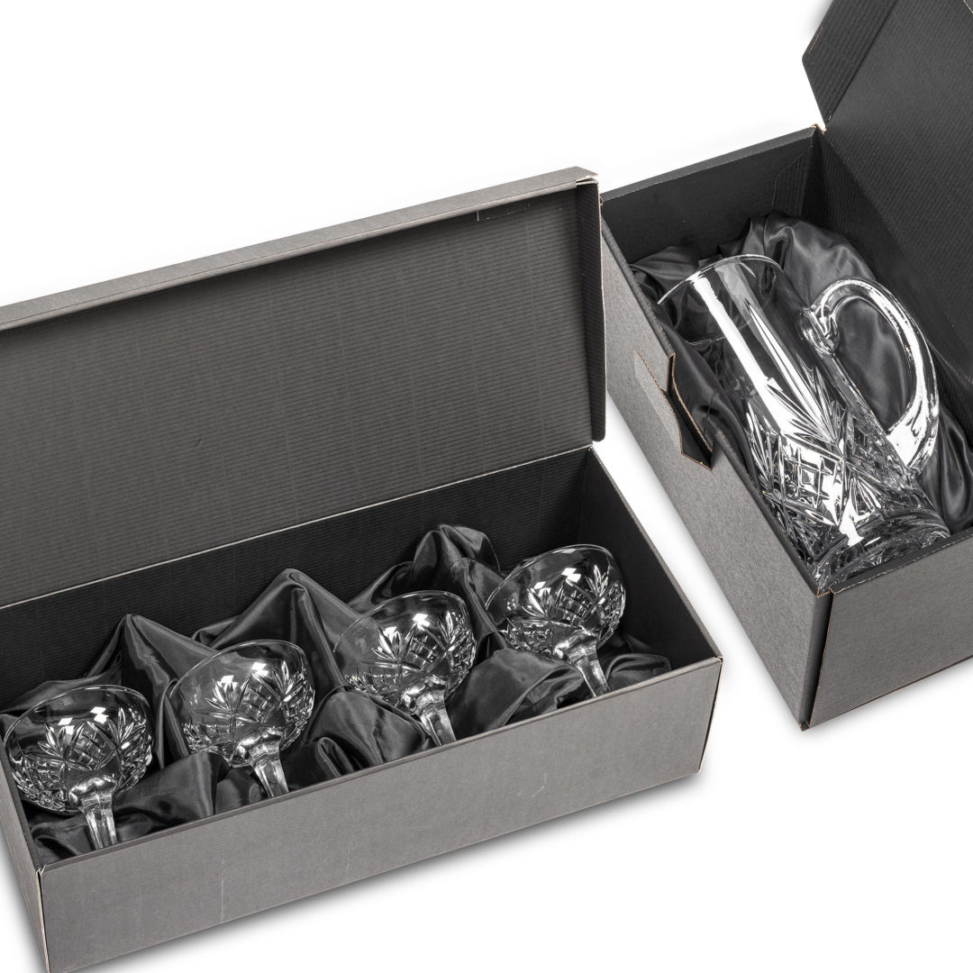 Brinkley Pitcher & Cocktail Coupes Set 4