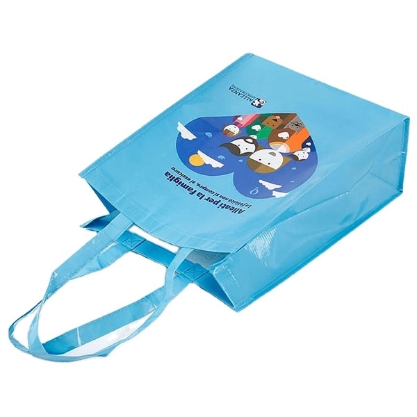 Full Color Small Laminated RPET Tote Bag (9W x 4.5D x 12H) 2