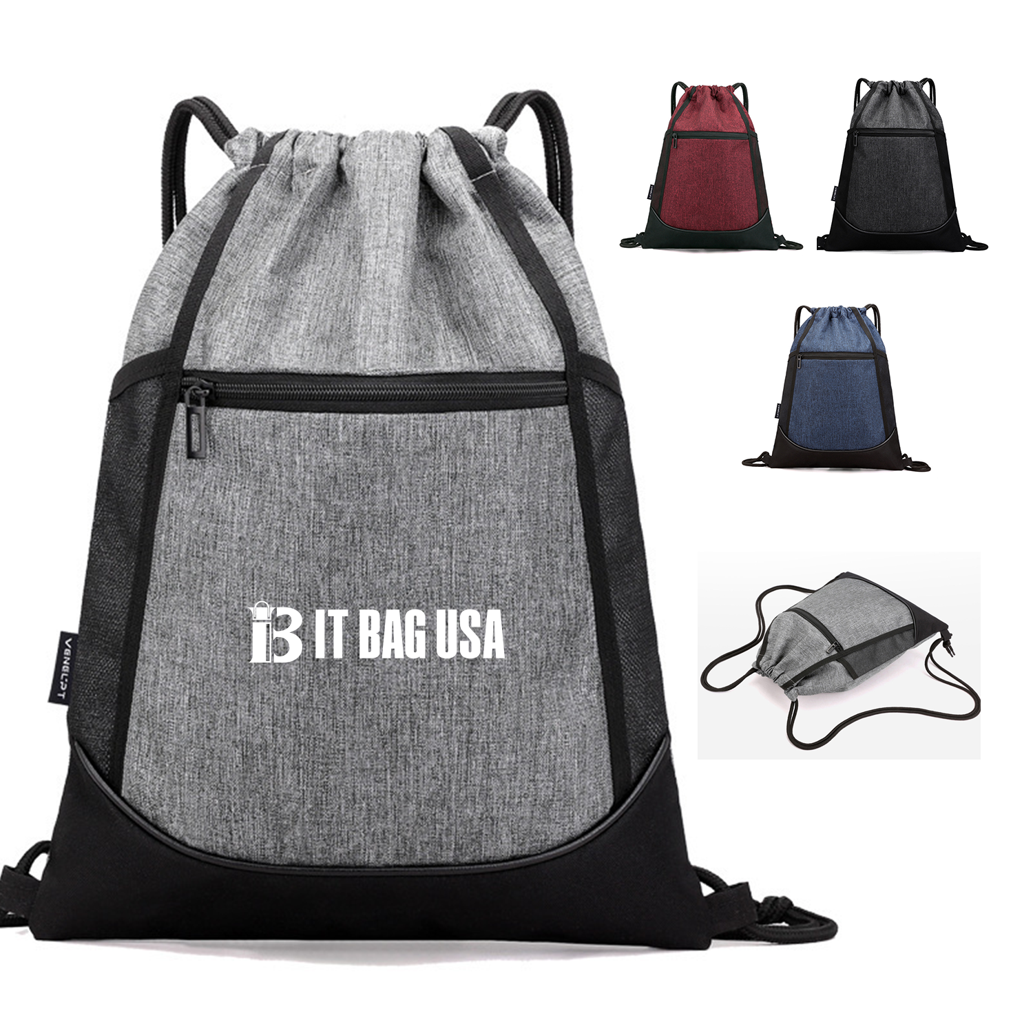 Waterproof Oxford Drawstring Backpack 1