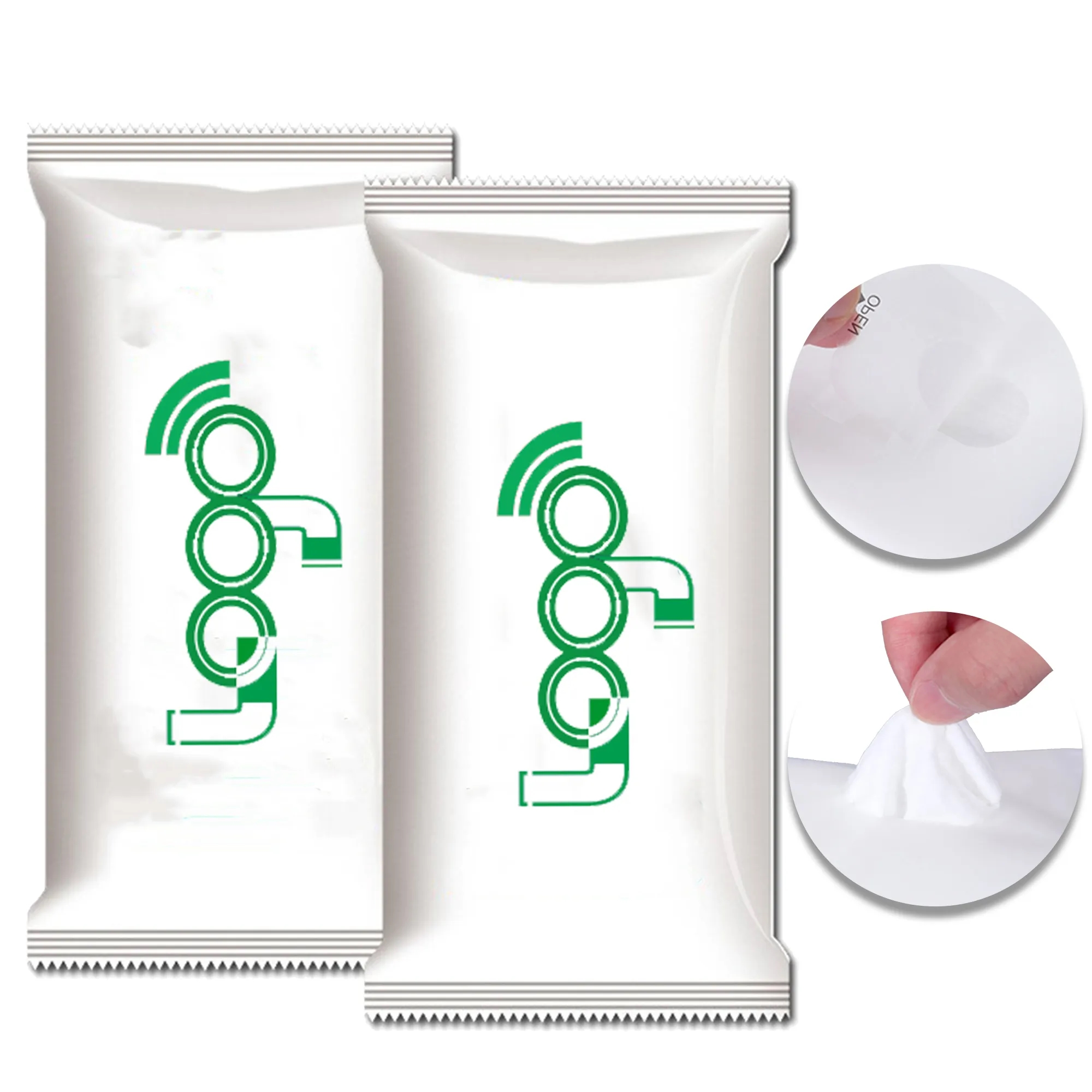 Disposable Wet Wipes with Alcohol 2