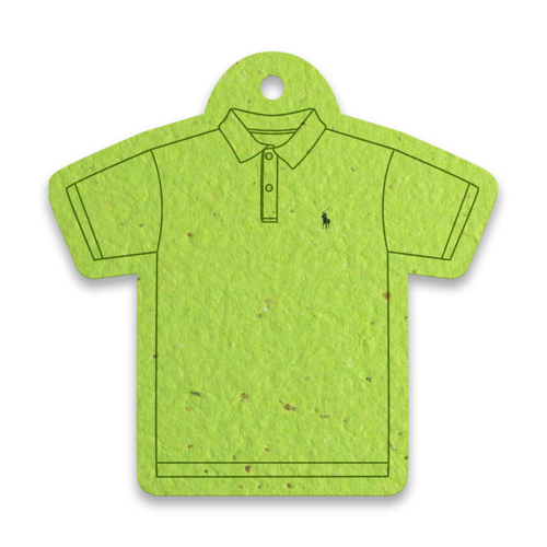 T-Shirt Shaped Seed Paper Product Tag
