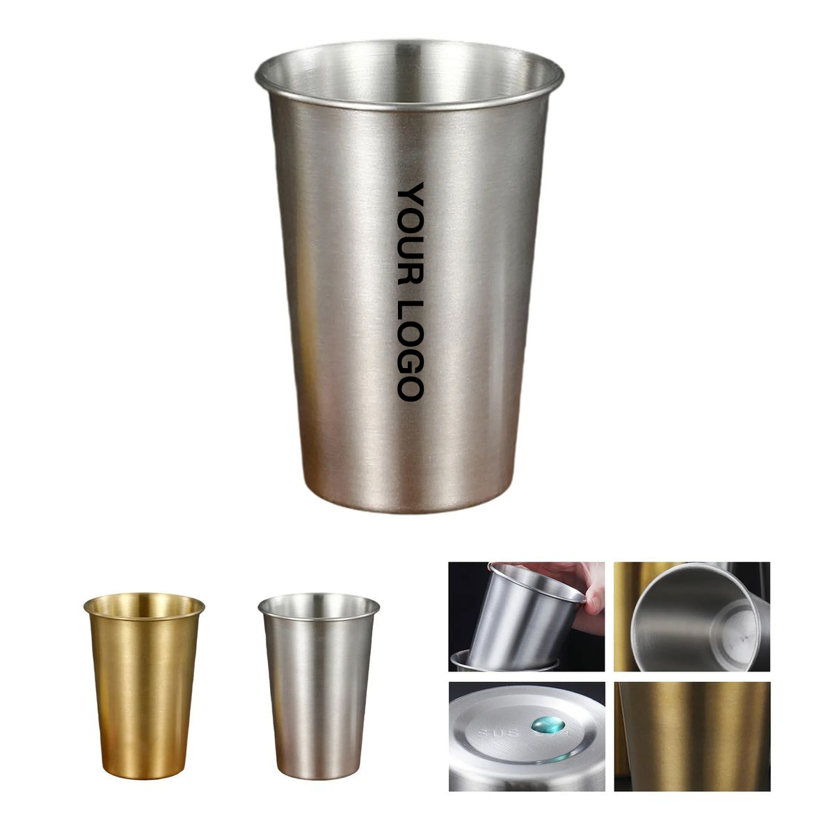 Reusable Stainless Steel Drinking Glass for Events 4