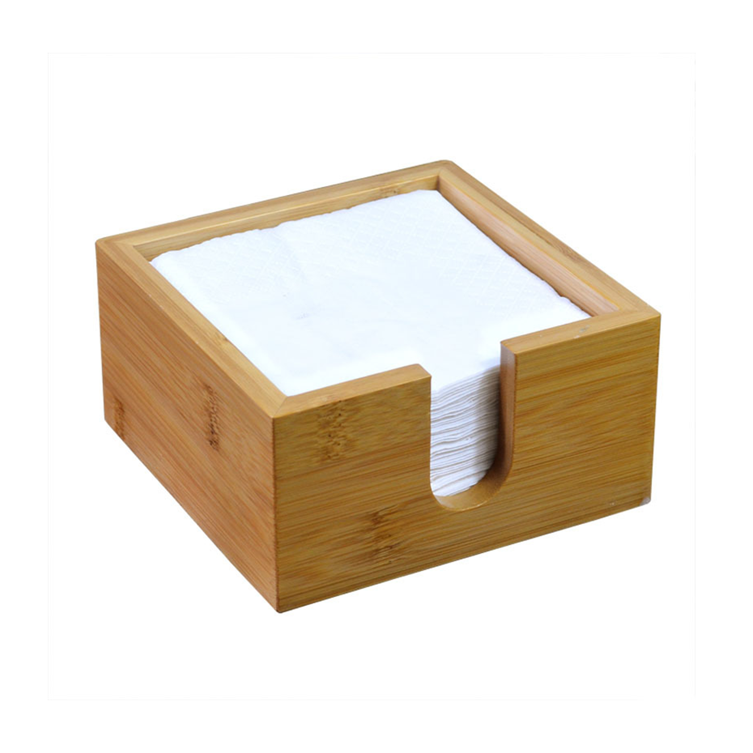 Bamboo Tissue Holder 3