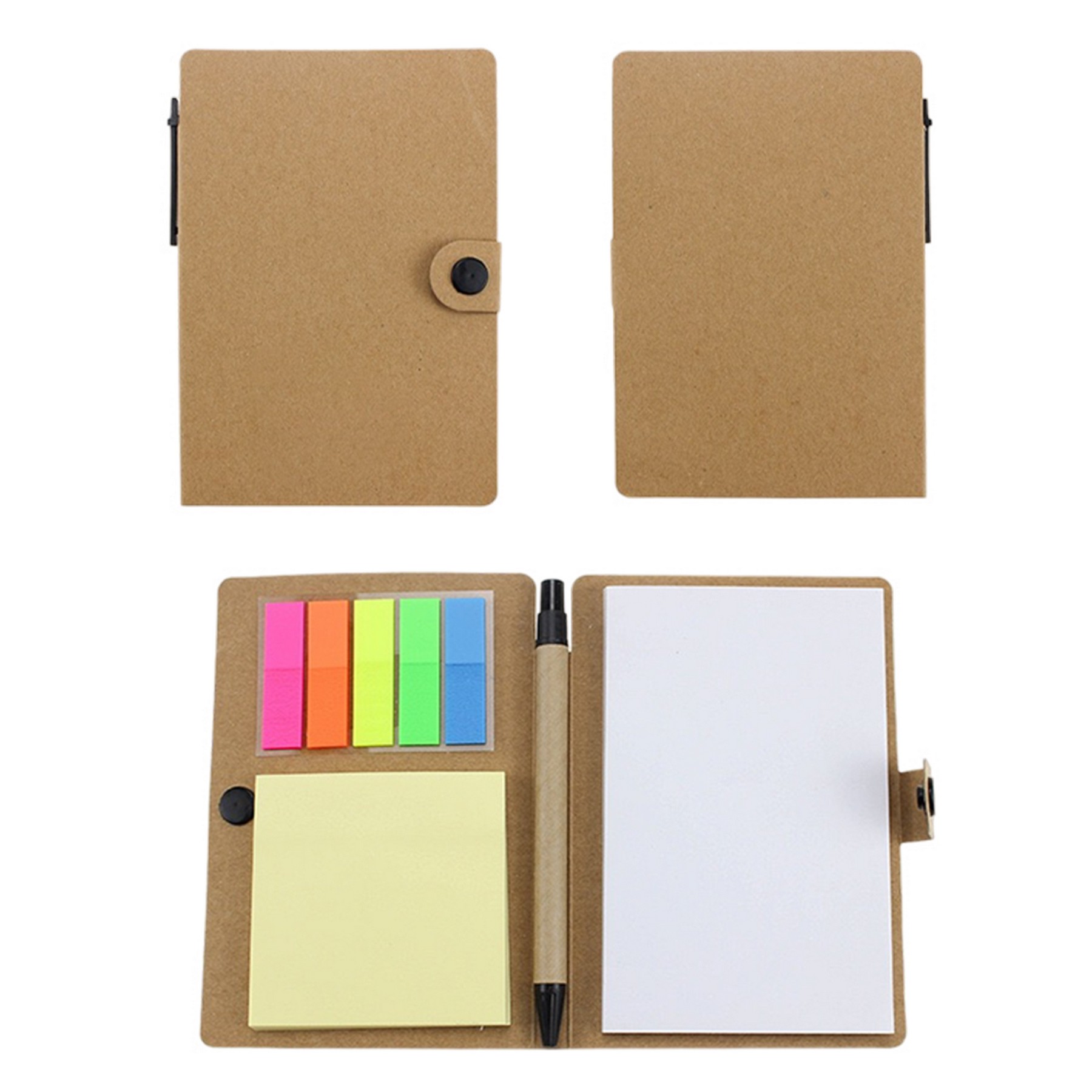 Eco Snap Notebooks W/Sticky Notes Flags And Pen 5