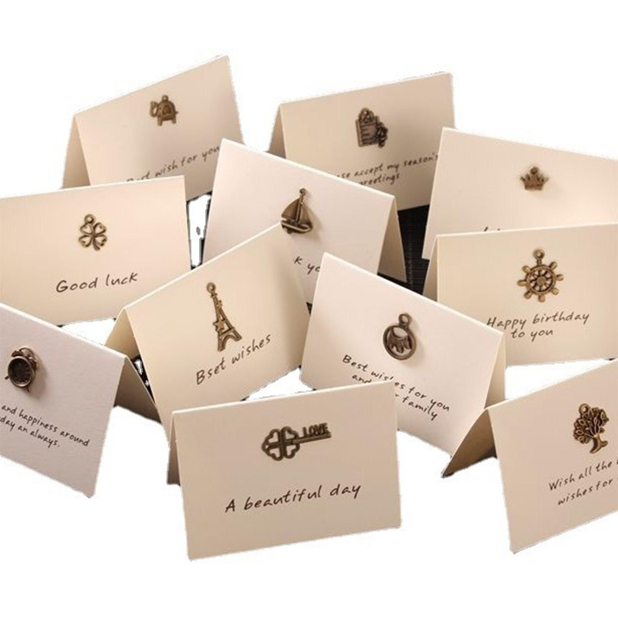 Custom Folded Greeting Card Celebration Message 1