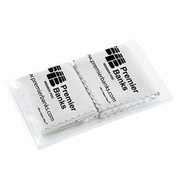 Ultra Opper Fiber® 1 Color To-Go Pack Cleaning Cloths - 2 Pack (6"x6")