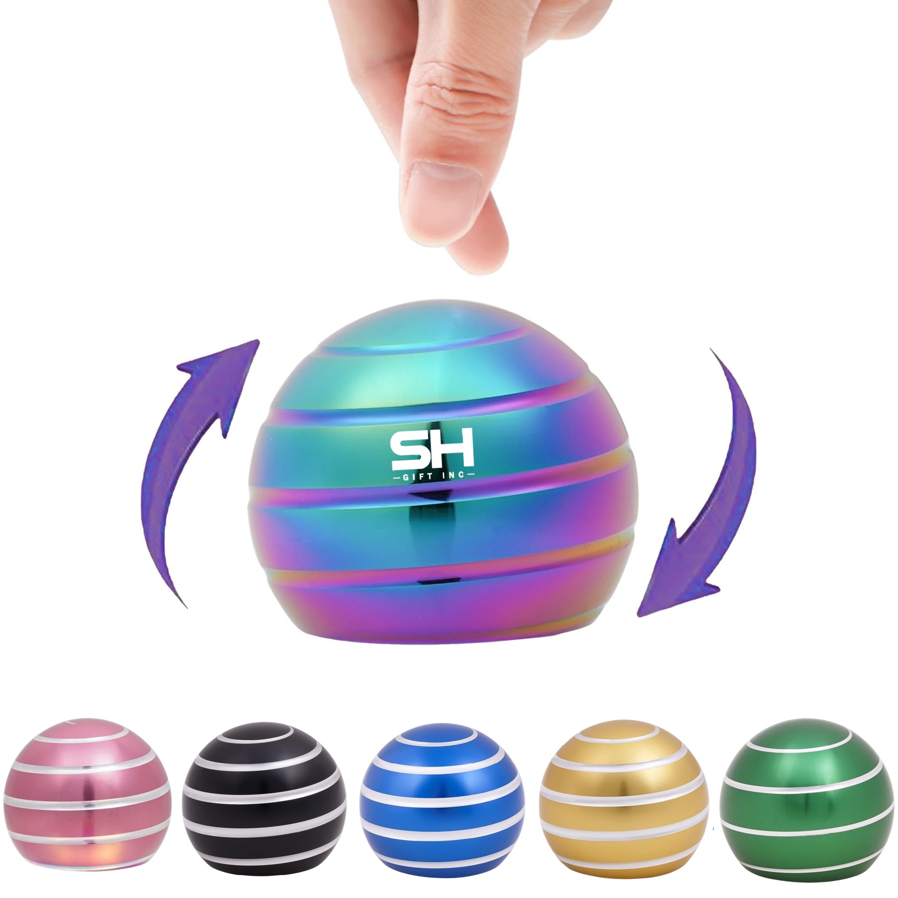 Kinetic Desk Ball Spinning Toy 2