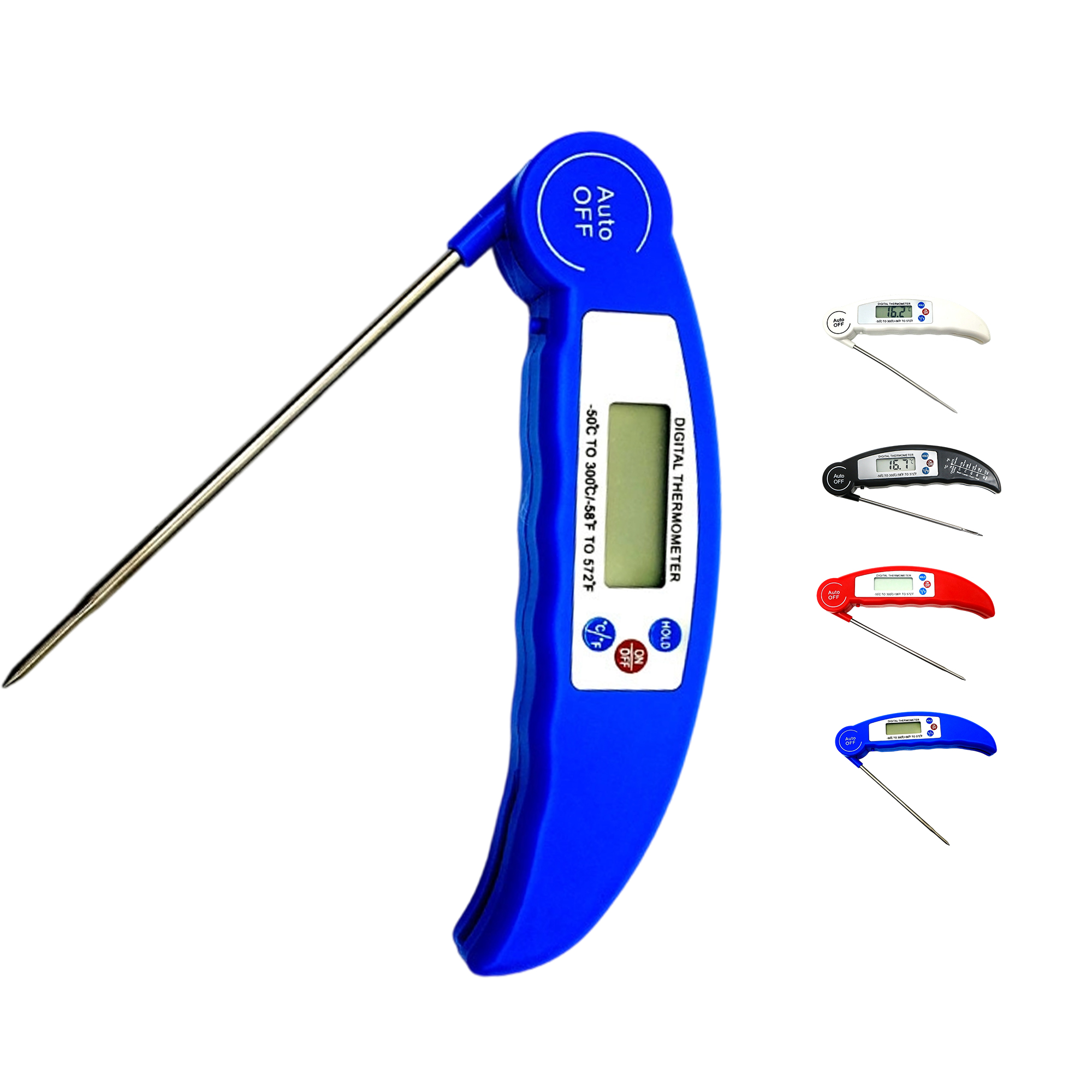 Foldable Stainless Steel Probe Kitchen Food Thermometer 2