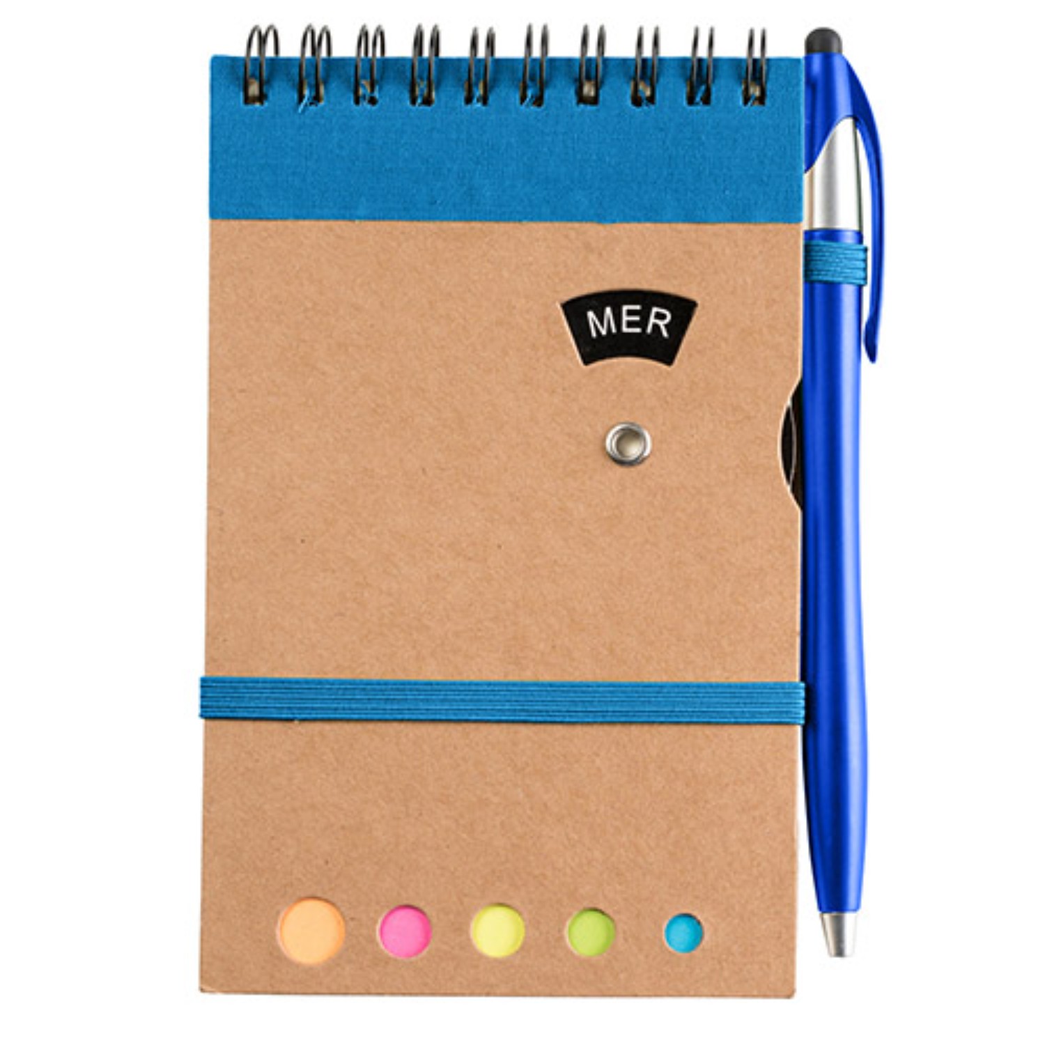 Jot & Go 3.75 x 5.75 Cardboard Spiral Journal with Pen (CLOSEOUT) 3