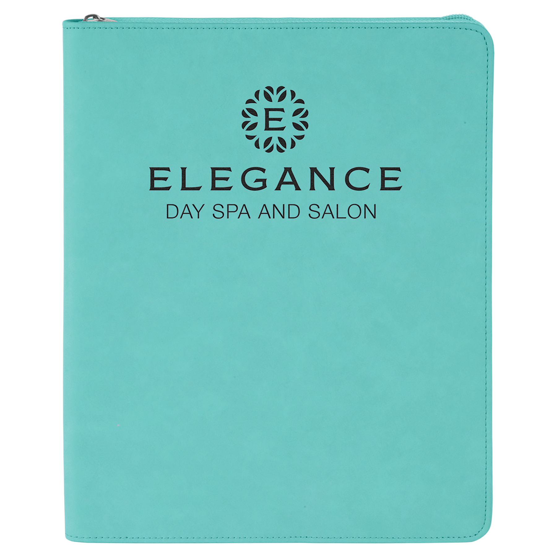 Laser Engraved Leatherette Legal Padfolio with Zipper and Notebook (9.5" x 12") 4
