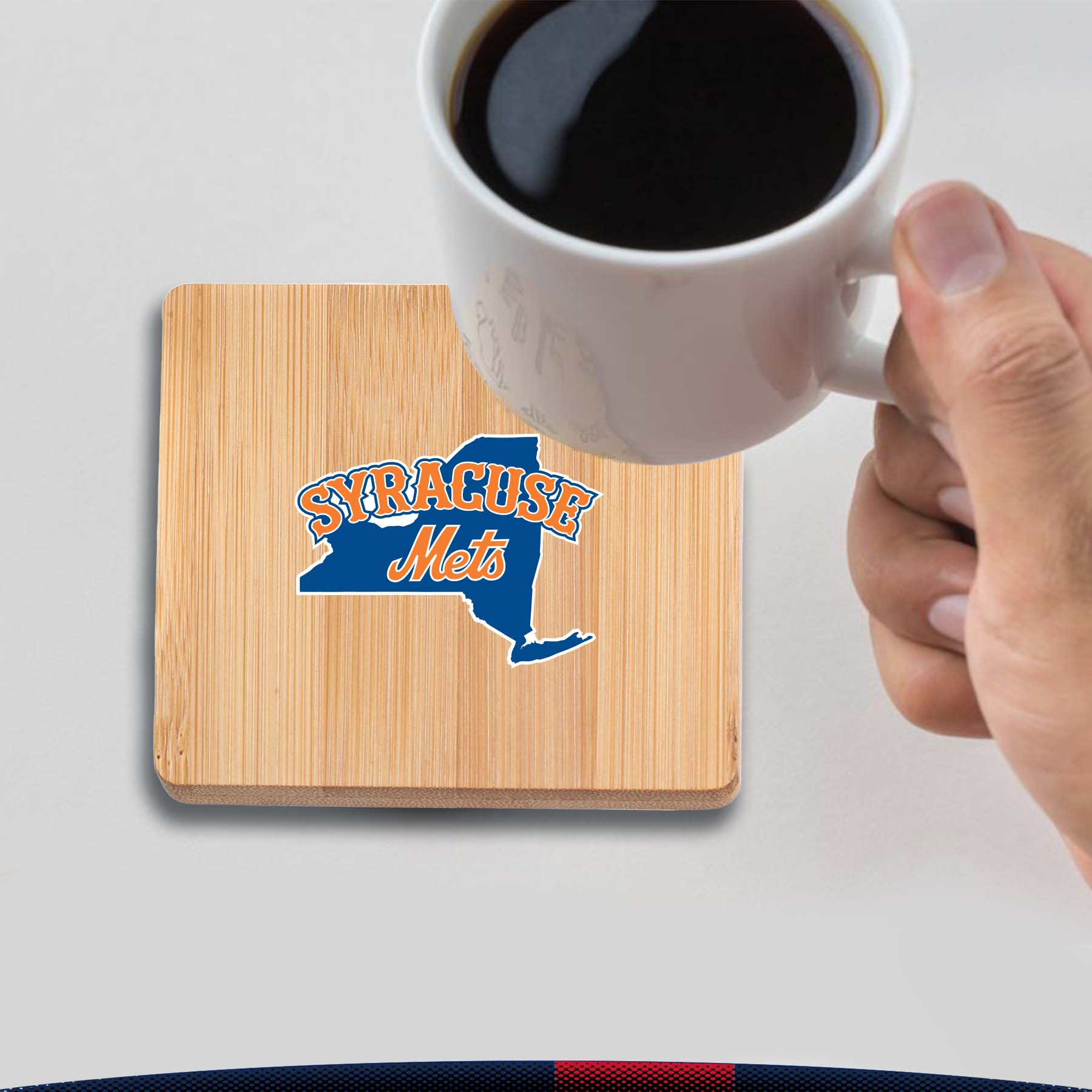 Rioas Square Bamboo Coasters 3