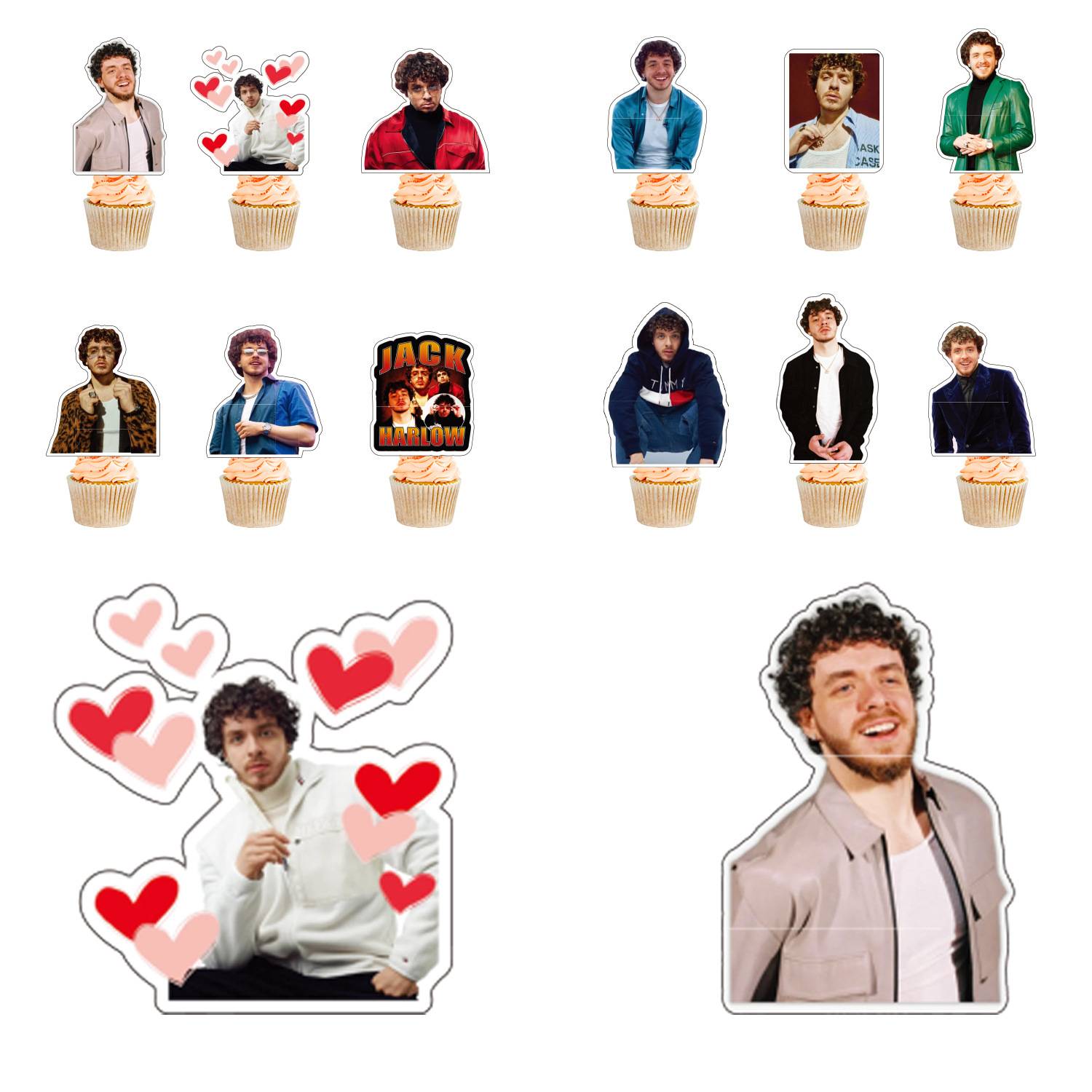 Theme Party Cupcake Toppers - Birthday Decoration Supplies 6