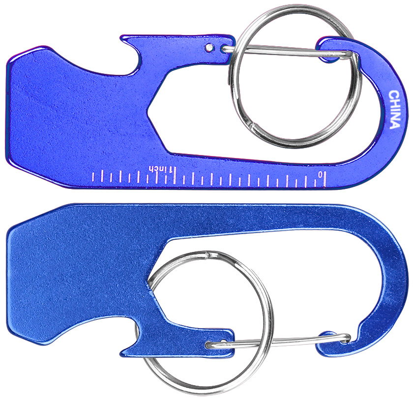 Ruler Carabiner Bottle Opener with Key Ring 4
